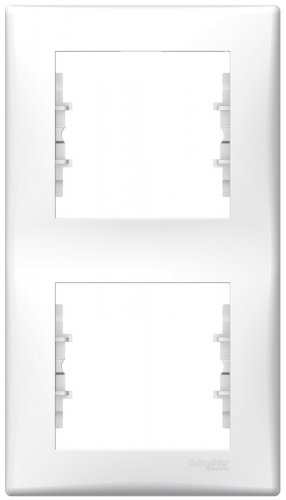 Рамка вертикальная Schneider Electric Sedna 2-м. белый картинка